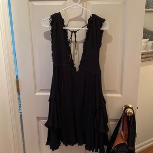 Free People Black Mini Dress
